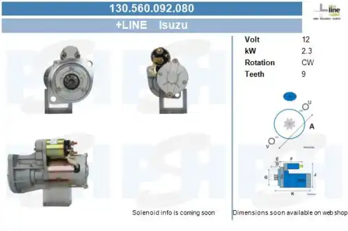 Стартер CV PSH 130.560.092.080