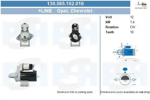 Стартер CV PSH 130.565.102.010