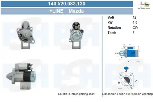 Стартер CV PSH 140.520.083.130