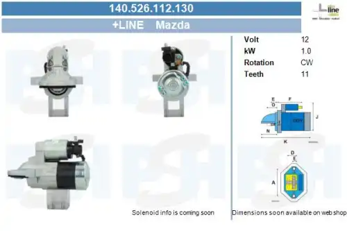 Стартер CV PSH 140.526.112.130