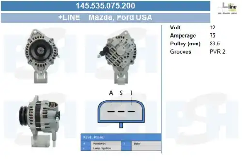 Генератор CV PSH 145.535.075.200