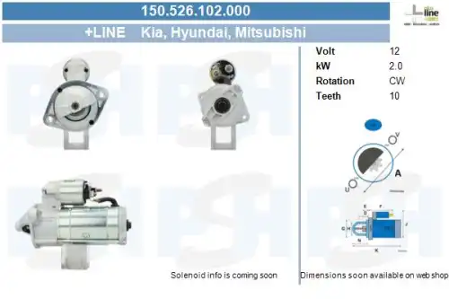 Стартер CV PSH 150.526.102.000
