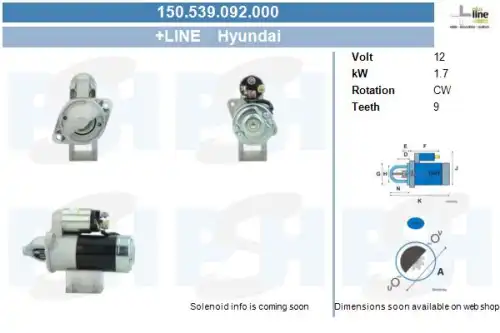 Стартер CV PSH 150.539.092.000