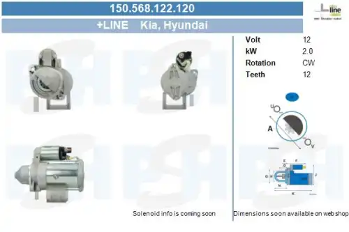 Стартер CV PSH 150.568.122.120