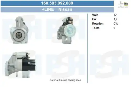 Стартер CV PSH 160.503.092.080