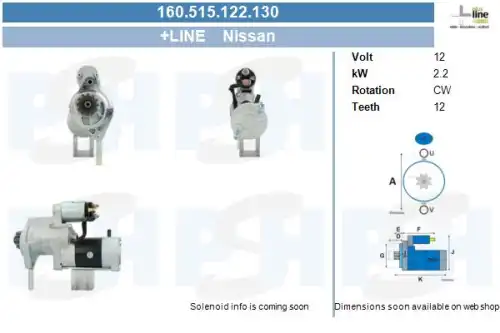 Стартер CV PSH 160.515.122.130