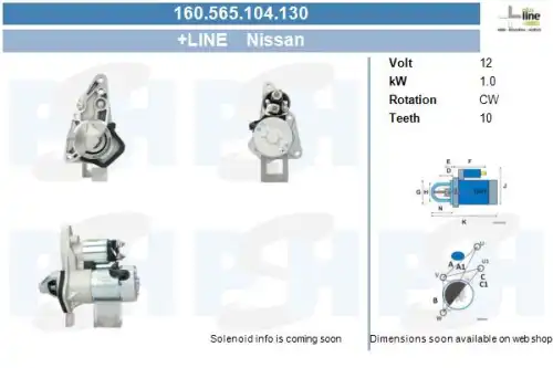 Стартер CV PSH 160.565.104.130