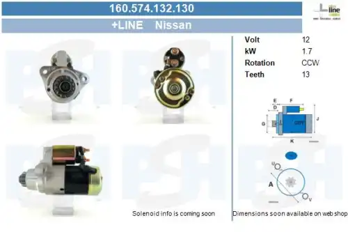 Стартер CV PSH 160.574.132.130