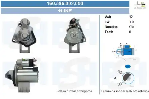 Стартер CV PSH 160.586.092.000
