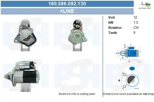 Стартер CV PSH 160.586.092.130
