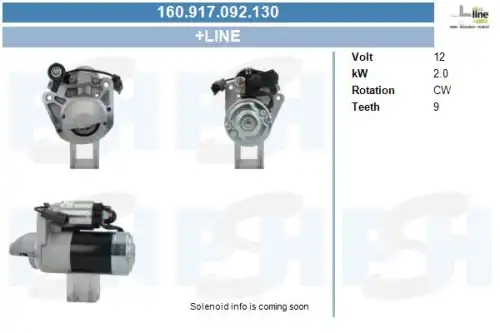 Стартер CV PSH 160.917.092.130