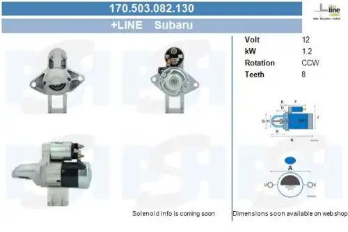 Стартер CV PSH 170.503.082.130