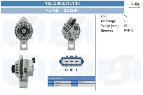 Генератор CV PSH 185.509.070.130