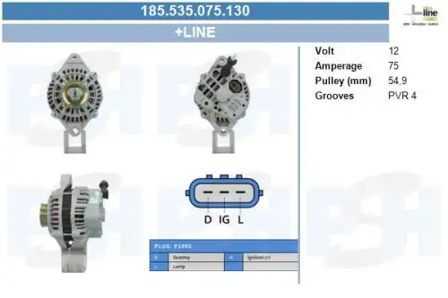 Генератор CV PSH 185.535.075.130