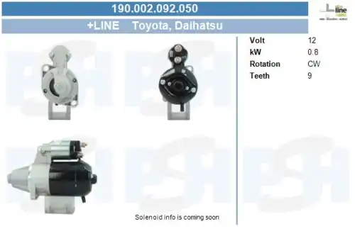 Стартер CV PSH 190.002.092.050