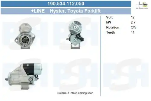 Стартер CV PSH 190.534.112.050