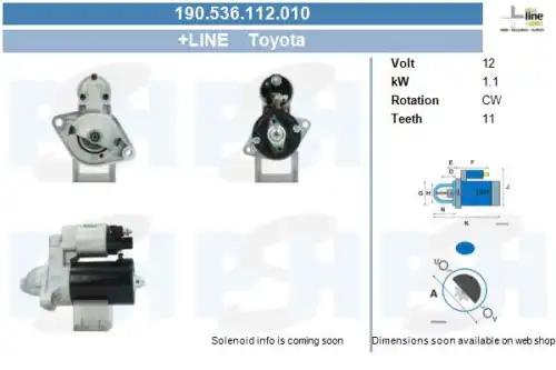 Стартер CV PSH 190.536.112.010