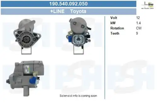 Стартер CV PSH 190.540.092.050