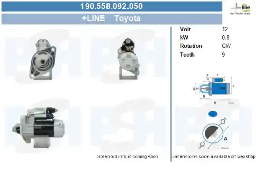 Стартер CV PSH 190.558.092.050