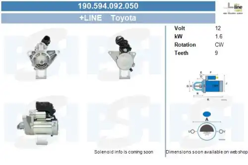 Стартер CV PSH 190.594.092.050
