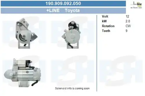 Стартер CV PSH 190.909.092.050
