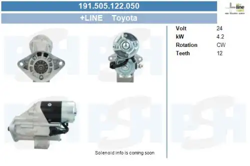 Стартер CV PSH 191.505.122.050