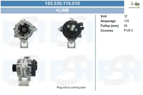 Генератор ! \TOYOTA 195.530.110.010 CV PSH