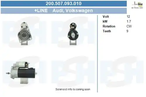 Стартер CV PSH 200.507.093.010