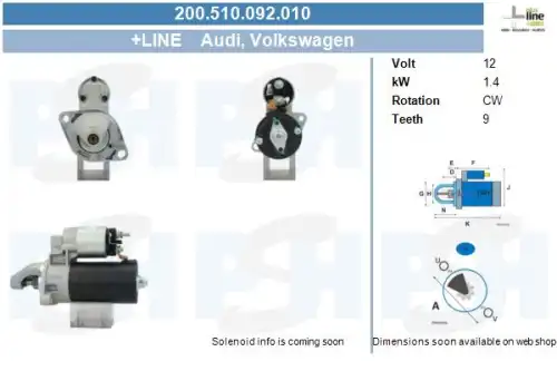 Стартер CV PSH 200.510.092.010