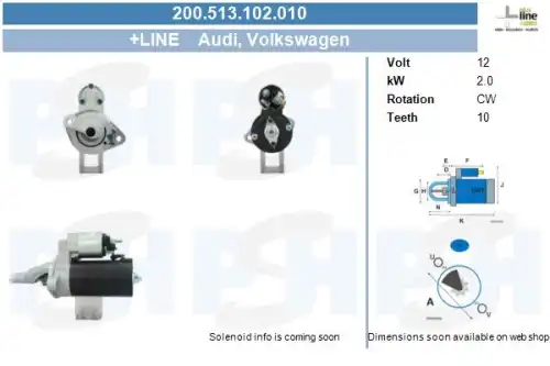 Стартер CV PSH 200.513.102.010