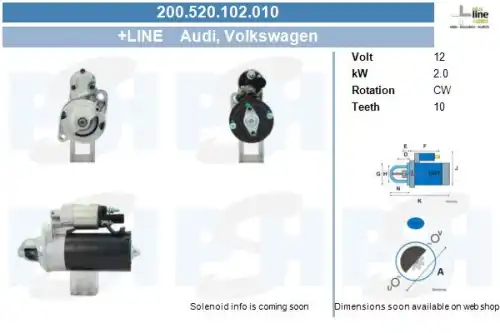 Стартер CV PSH 200.520.102.010