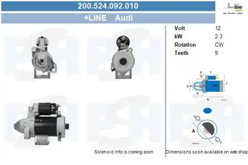 Стартер CV PSH 200.524.092.010