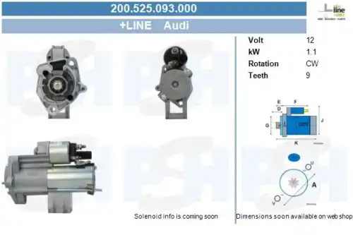 Стартер CV PSH 200.525.093.000