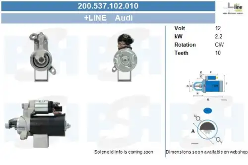Стартер CV PSH 200.537.102.010