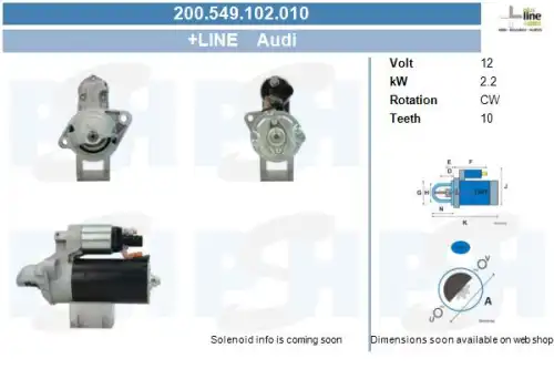 Стартер CV PSH 200.549.102.010