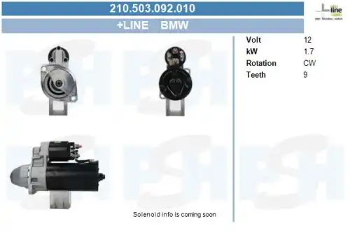 Стартер CV PSH 210.503.092.010