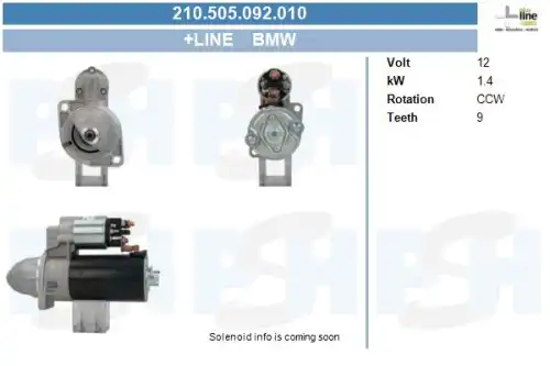 Стартер CV PSH 210.505.092.010
