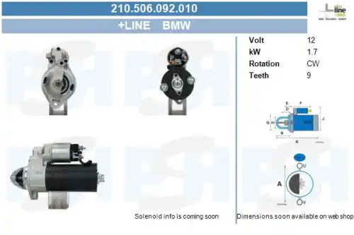 Стартер CV PSH 210.506.092.010