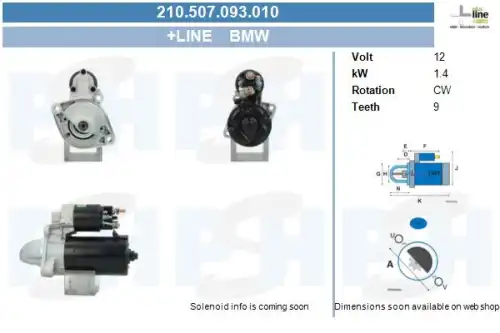 Стартер CV PSH 210.507.093.010