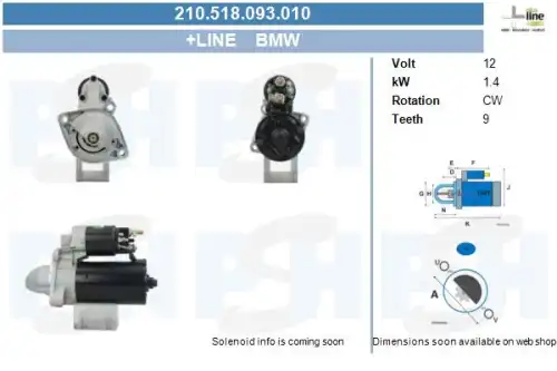 Стартер CV PSH 210.518.093.010