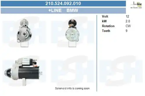Стартер CV PSH 210.524.092.010