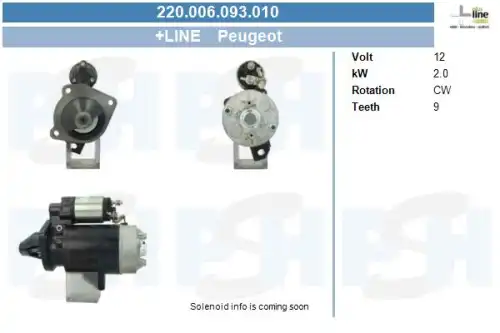 Стартер CV PSH 220.006.093.010