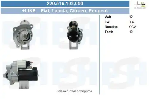 Стартер CV PSH 220.516.103.000