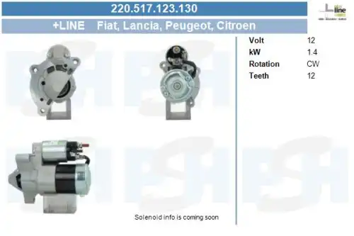 Стартер CV PSH 220.517.123.130