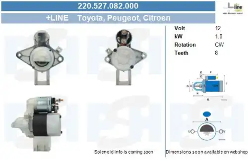 Стартер CV PSH 220.527.082.000