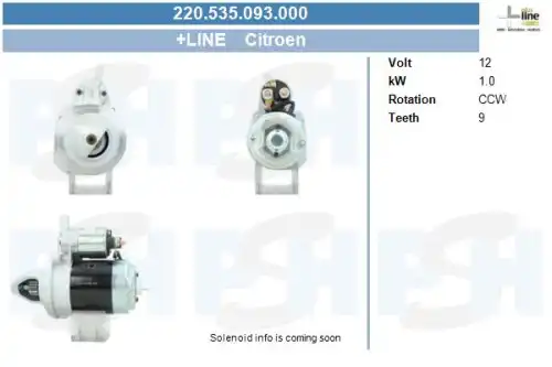 Стартер CV PSH 220.535.093.000