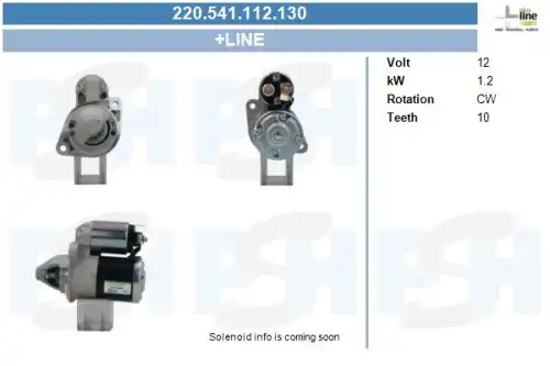 Стартер CV PSH 220.541.112.130