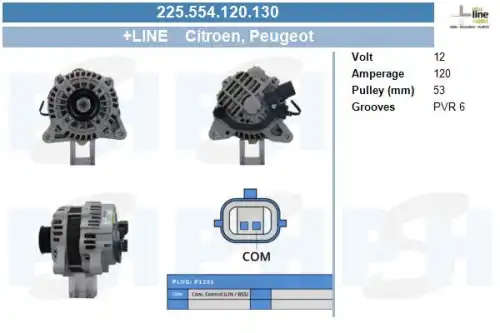 Генератор CV PSH 225.554.120.130