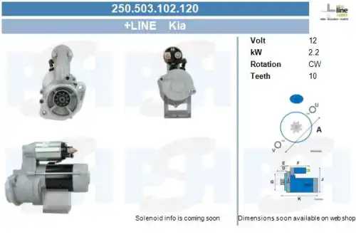 Стартер CV PSH 250.503.102.120