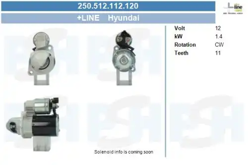 Стартер CV PSH 250.512.112.120
